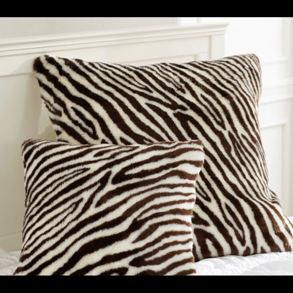 Pottery Barn faux fur throw pillow covers